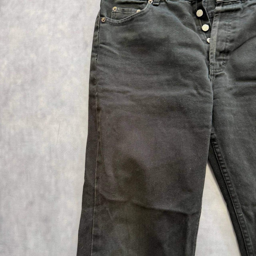 Levis 501 Vintage 90s Mens 32x30 Faded Black Straight Leg Made in USA Jeans - Picture 5 of 13